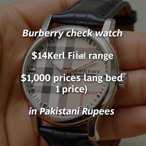 burberry watch price in pakistan